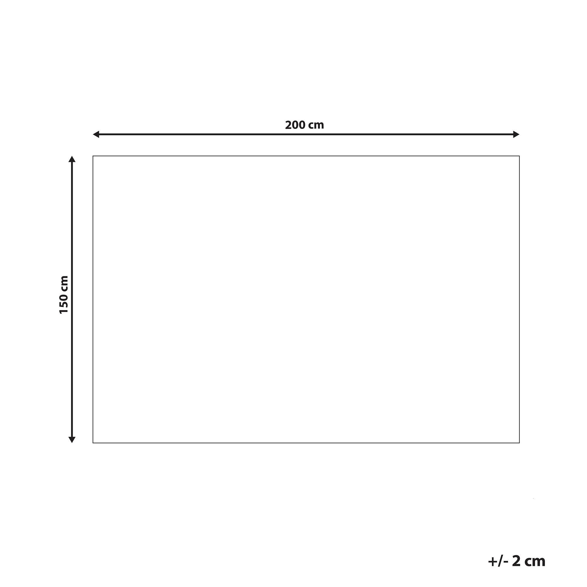 Beliani Bezug für Gewichtsdecke aus Polyester Klassisch RHEA  