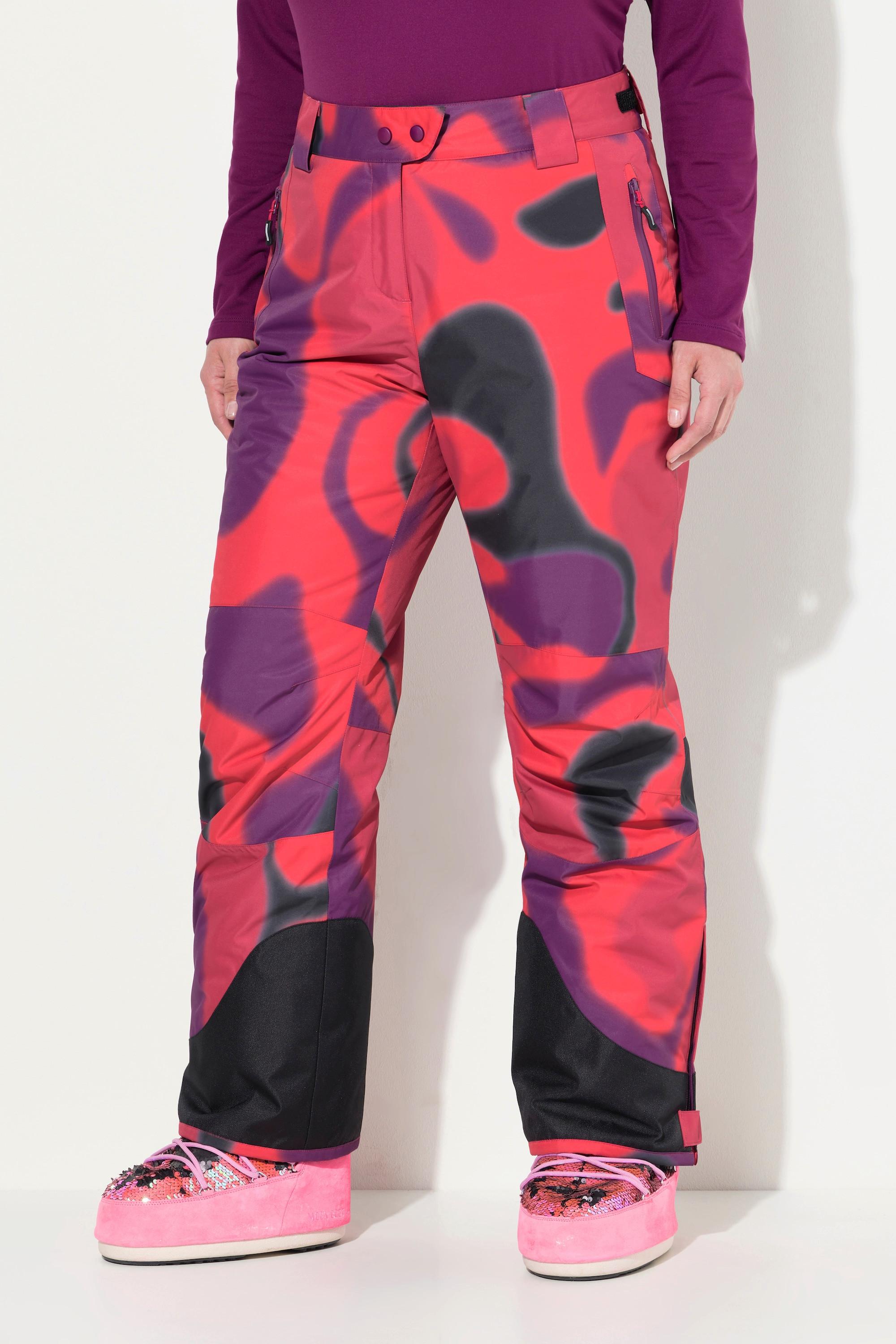 Ulla Popken  Pantalon de ski HYPRAR déperlant avec genoux préformés et lanière à scratch 