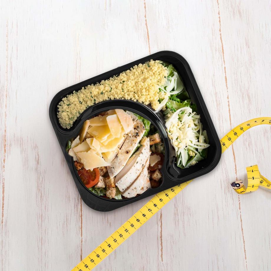 B2X  Meal-Preparation-Boxen 24 Stk. 2 Fächer 