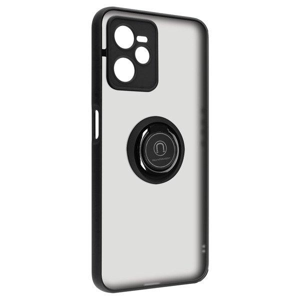 Avizar  Coque Realme C35 Noir avec Anneau 