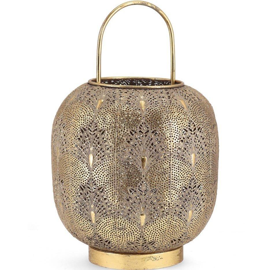 Image of Laterne Larjam rund gold Laterne Larjam rund gold