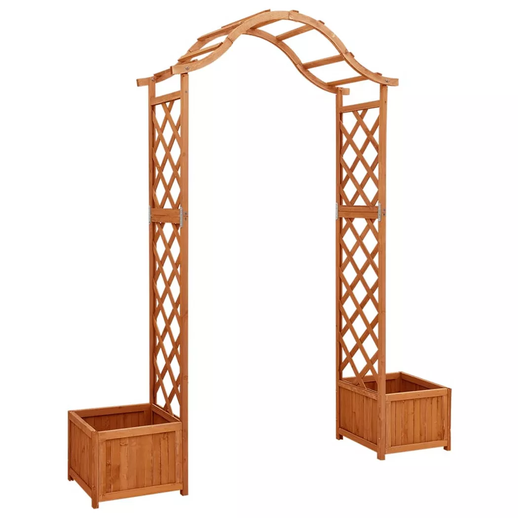 Pergola de jardin avec jardinière Bois pin massif Vidaxl