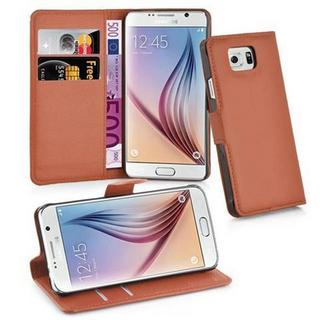 Cadorabo  Housse compatible avec Samsung Galaxy S6 - Coque de protection avec fermeture magnétique, fonction de support et compartiment pour carte 