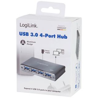 LogiLink  UA0282 Schnittstellen-Hub USB 3.2 Gen 1 (3.1 Gen 1) Micro-B 5000 Mbits Schwarz 