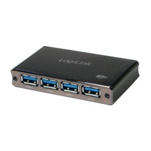 LogiLink  UA0282 Schnittstellen-Hub USB 3.2 Gen 1 (3.1 Gen 1) Micro-B 5000 Mbits Schwarz 