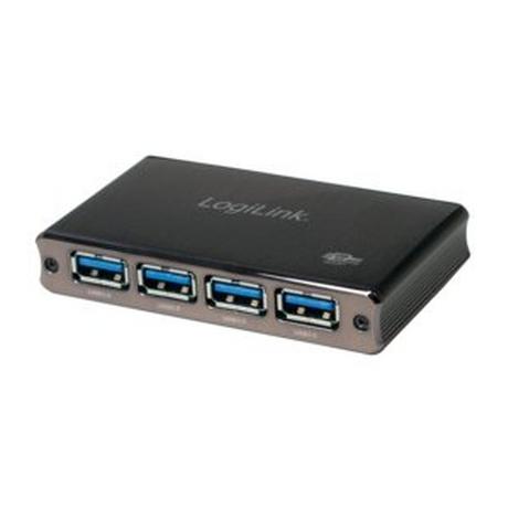 LogiLink  UA0282 Schnittstellen-Hub USB 3.2 Gen 1 (3.1 Gen 1) Micro-B 5000 Mbits Schwarz 