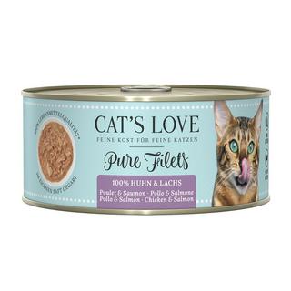 Cat's Love  Pure Hähnchen und Lachsfilet - Multipack 