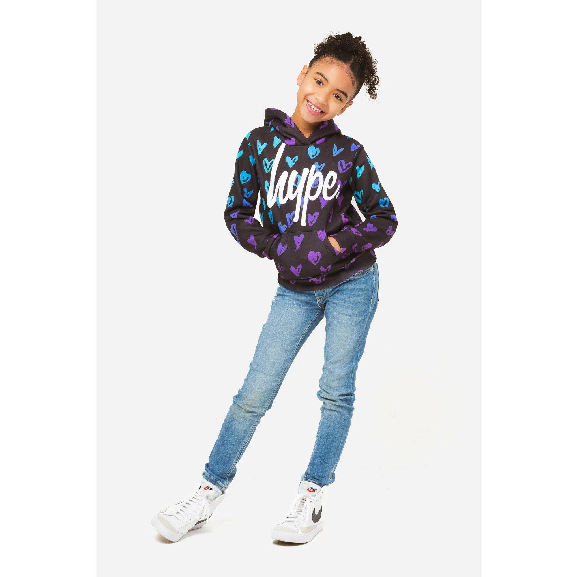 hype  Scribble Heart Kapuzenpullover 