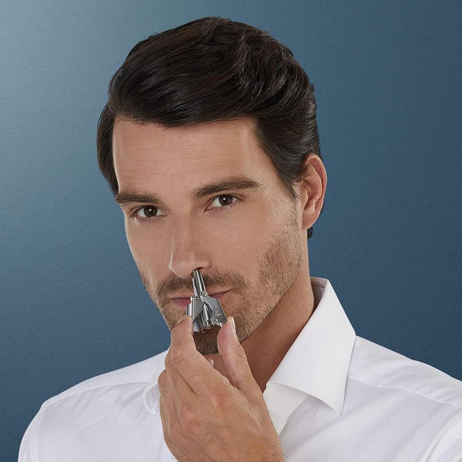 eStore  Tondeuse Nez et Oreilles Manuelle - Acier Inoxydable 