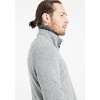 Studio Cashmere8  ZACH 2 Zip Funnel Neck Sweat Top - 100% Cashmere 