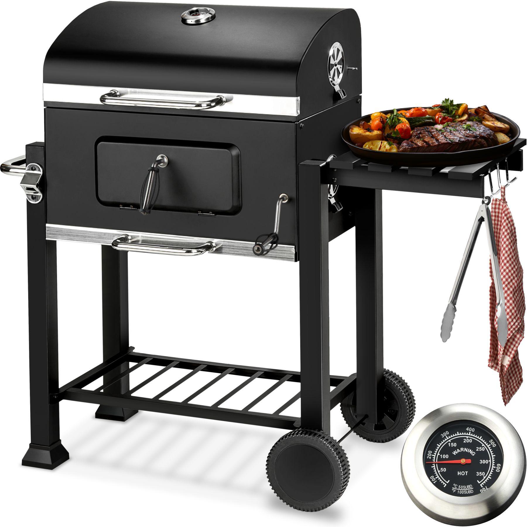 Tectake Barbecue charbon avec grille à hauteur réglable  