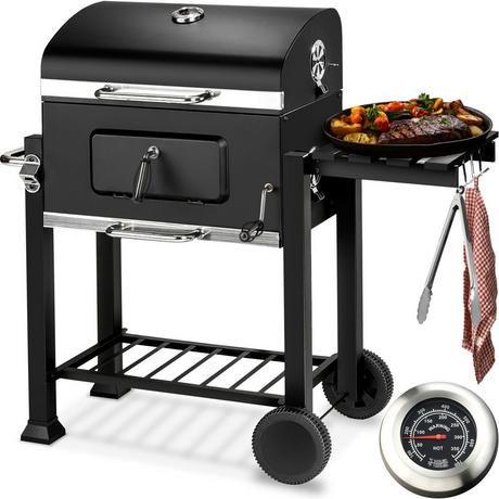 Tectake Barbecue charbon avec grille à hauteur réglable  