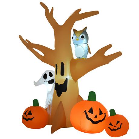 HOMCOM Halloween Aufblasbarer Baum  