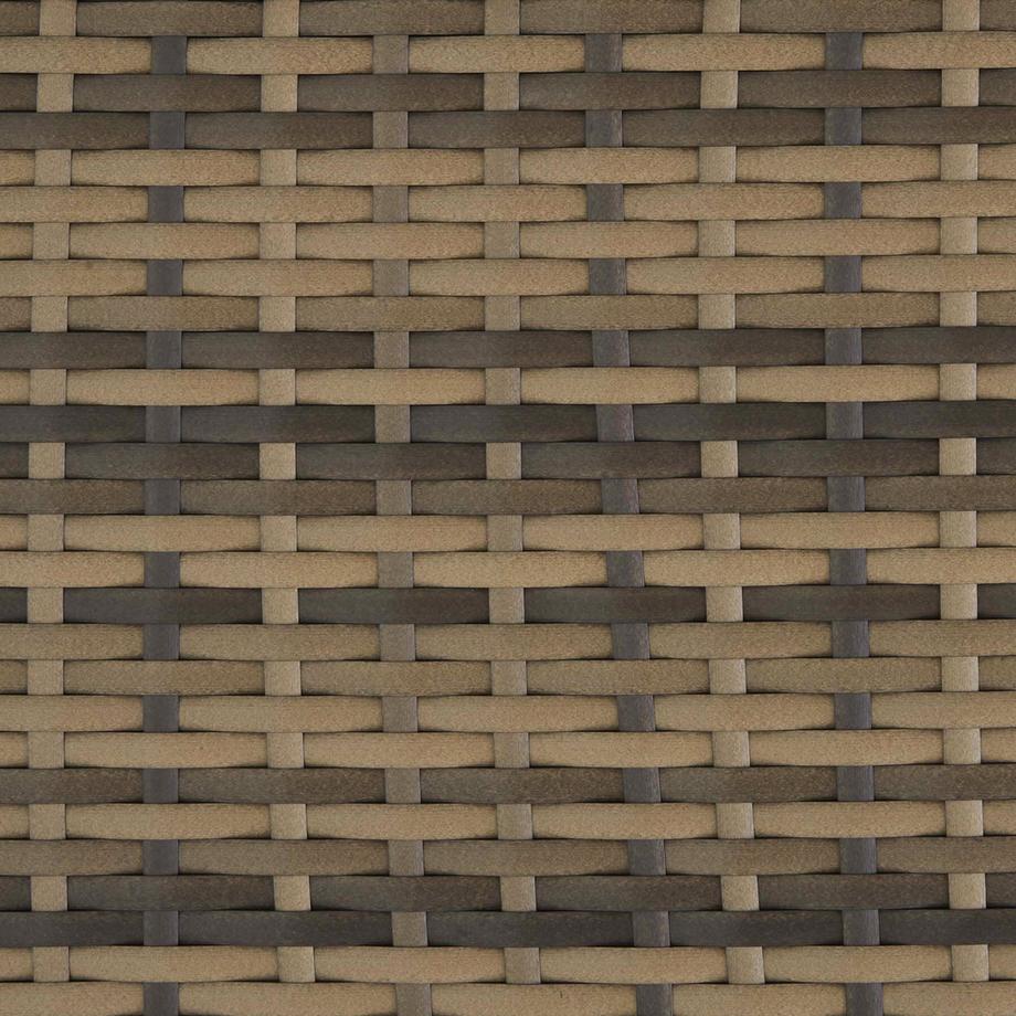Tectake Lettino doppio in rattan Carbonera Lettino prendisole resistente alle intemperie e ai raggi UV  