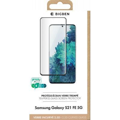 BigBen Connected  Connected Tempered Glass Protection für  S21 FE 5G Schwarz 