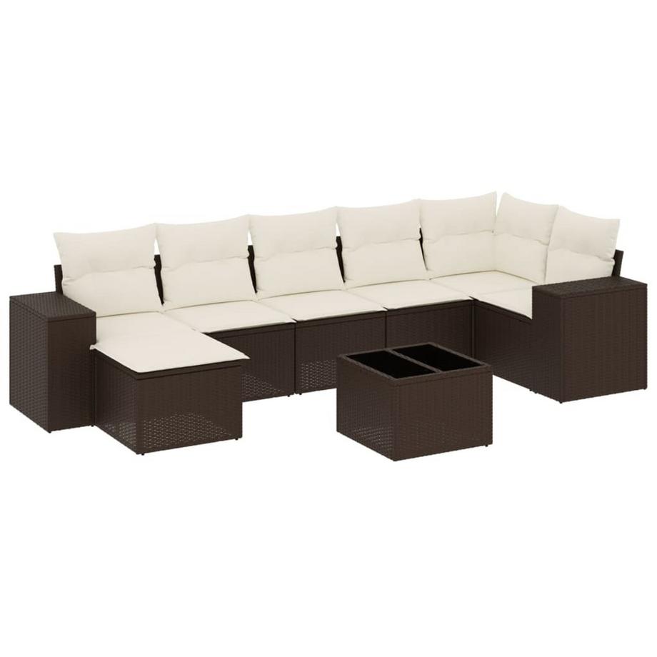 set divano da giardino Polirattan