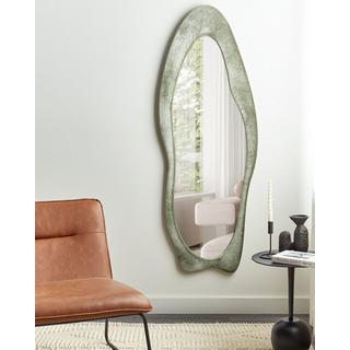 Beliani Miroir en Velours Moderne REIGNY  