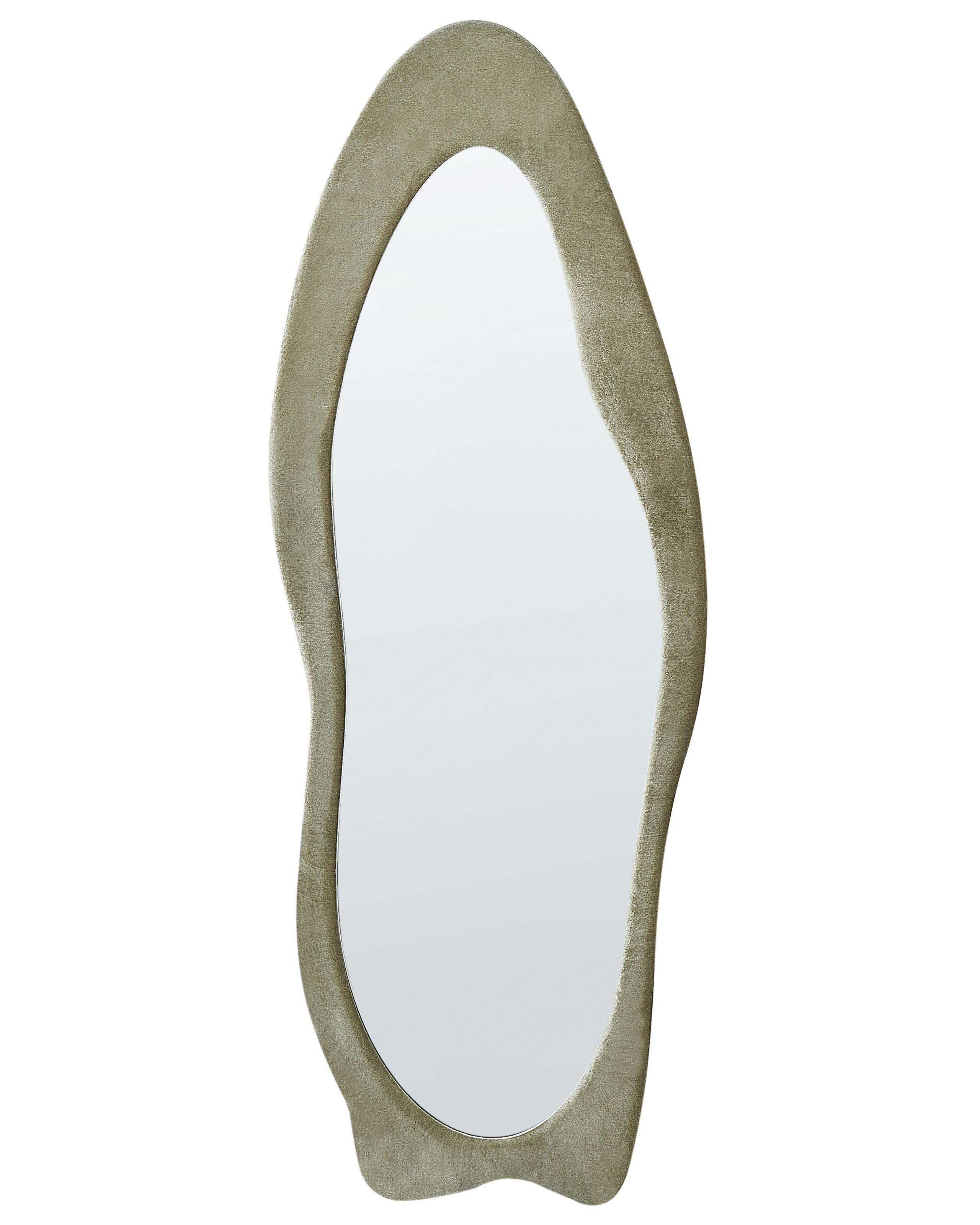 Beliani Miroir en Velours Moderne REIGNY  