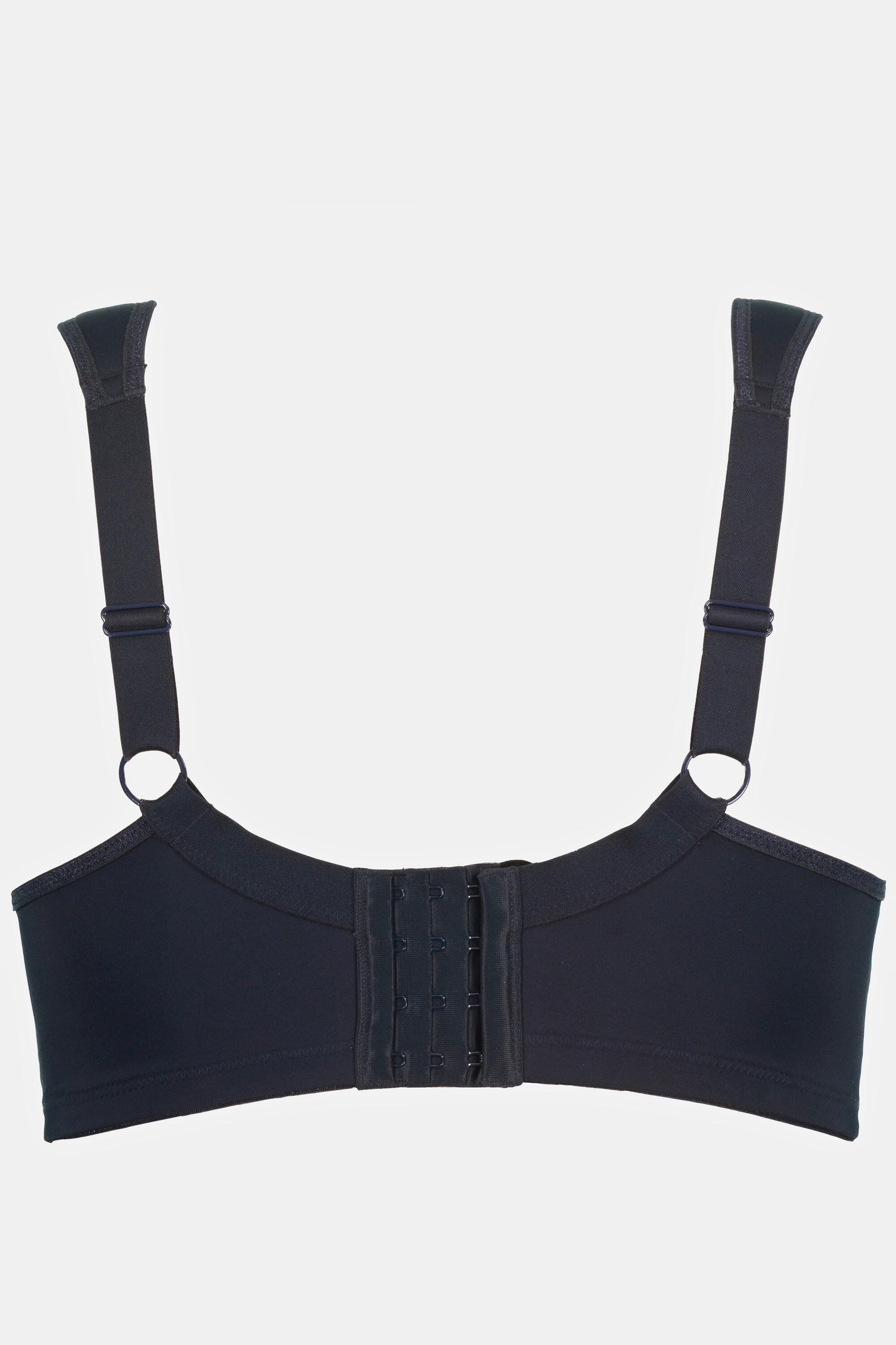 Ulla Popken  Reggiseno wellness in microfibra senza ferretto con coppa C-E 