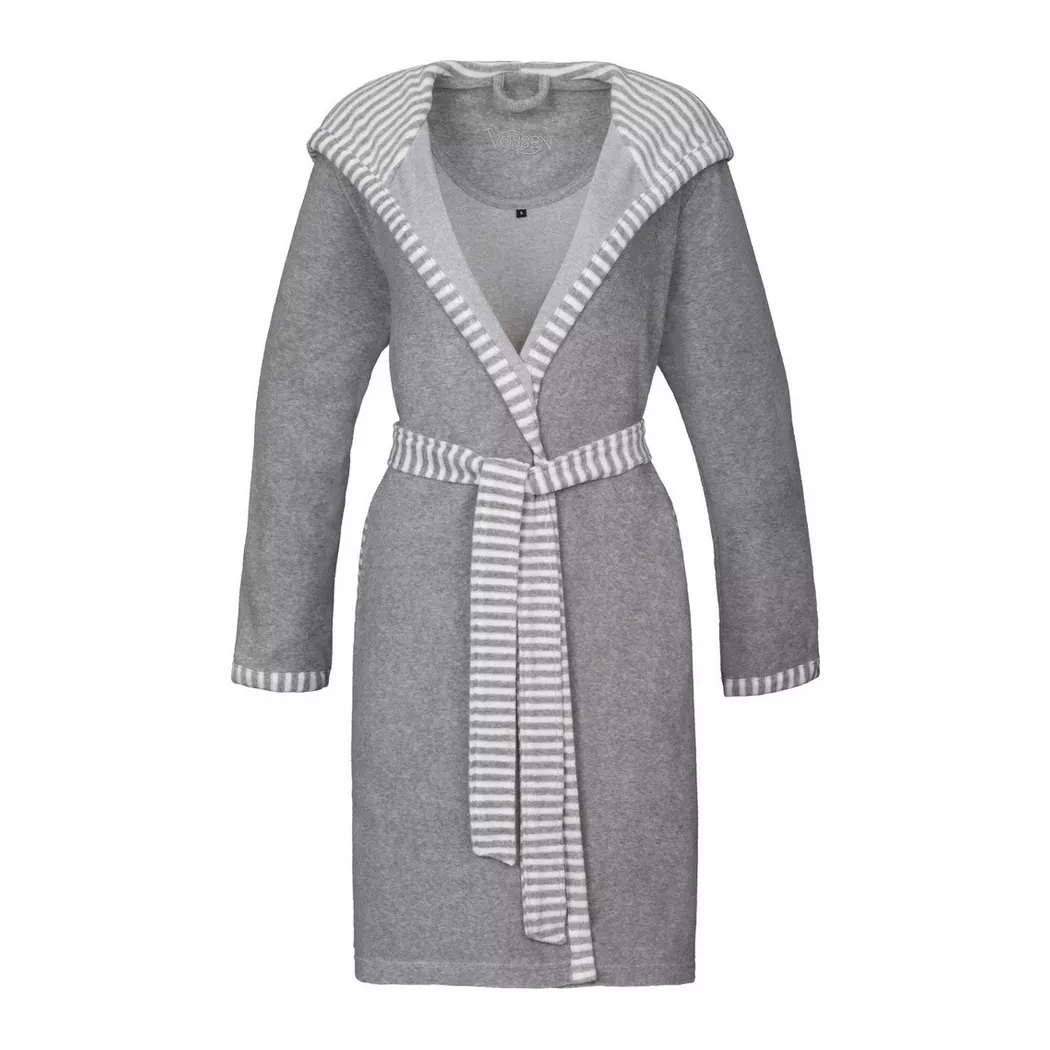 VOSSEN - Juno Bademantel, für Damen, Taubengrau, Größe XL