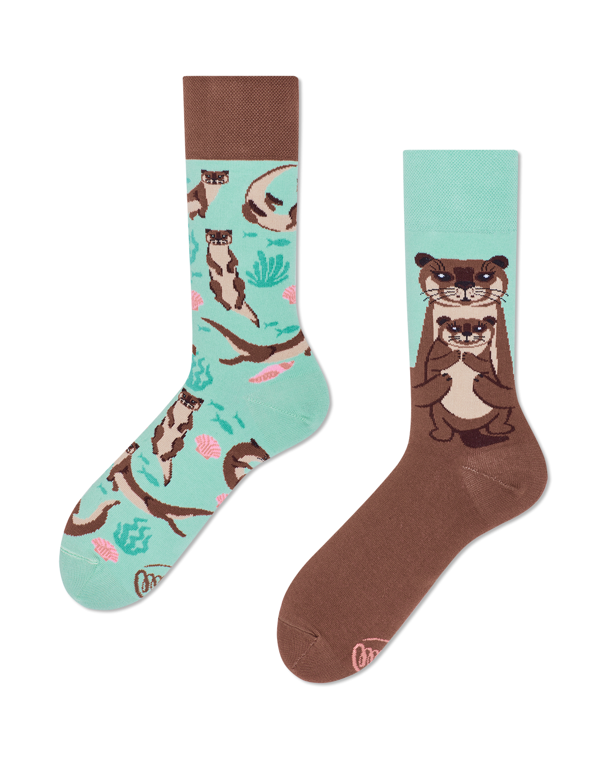 Many Mornings  Otter Stories Socks - Many Mornings 