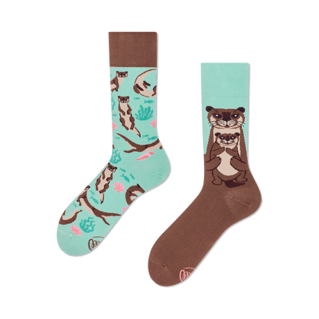 Many Mornings  Otter Stories Socks - Many Mornings 