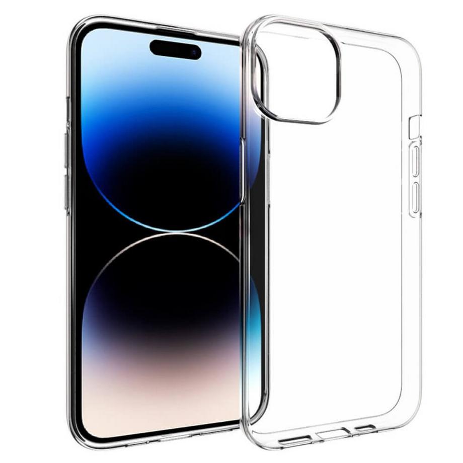 Cover-Discount  iPhone 15 - Silikon Gummi Case Transparent 