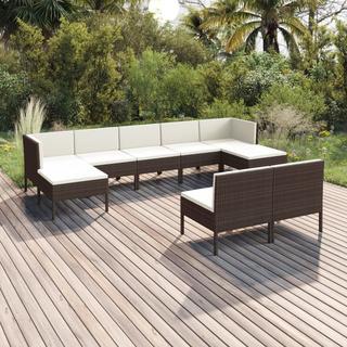 VidaXL set da giardino Polirattan  