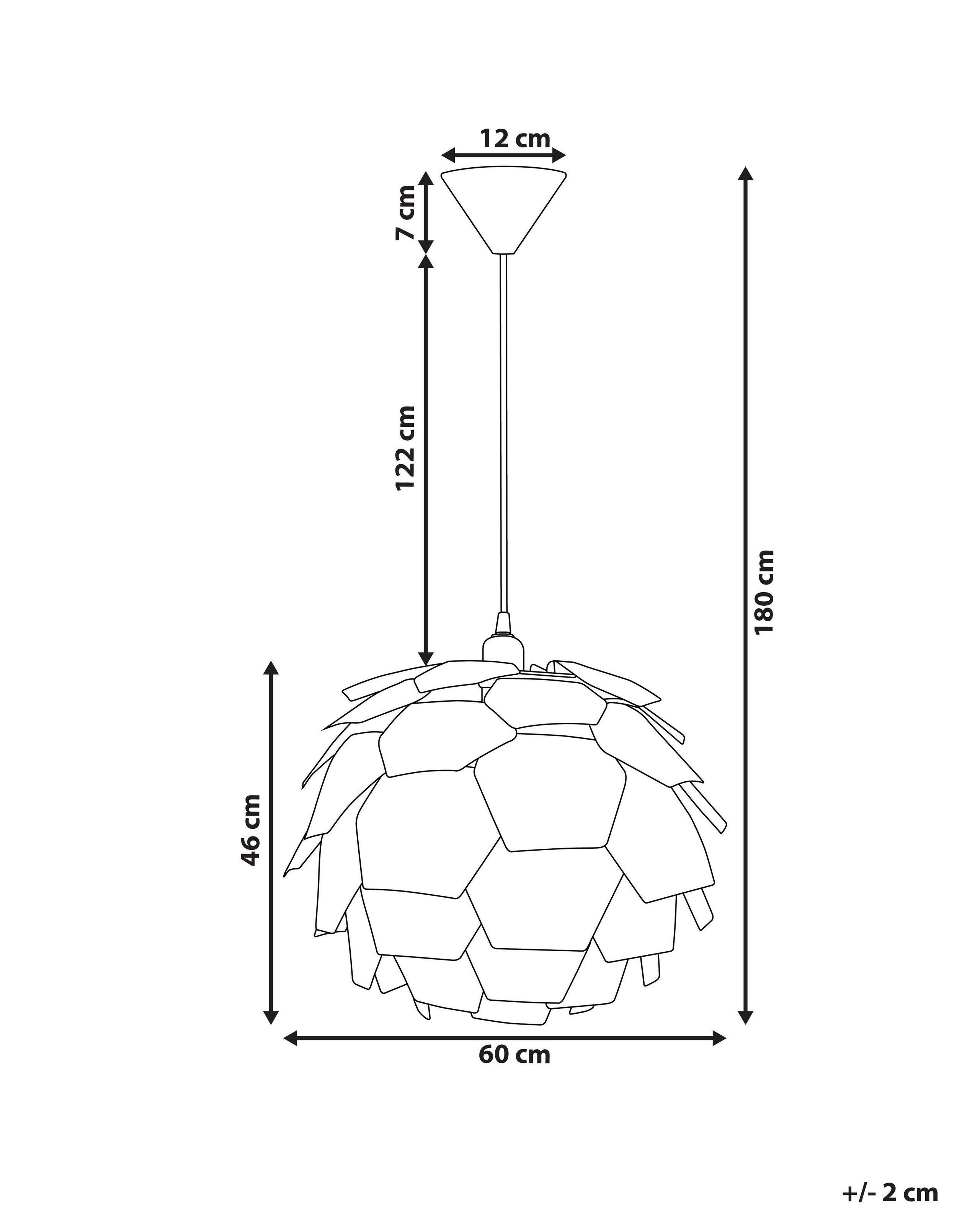 Beliani Lampe suspension en Matière synthétique Moderne SEGRE  