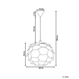 Beliani Lampe suspension en Matière synthétique Moderne SEGRE  