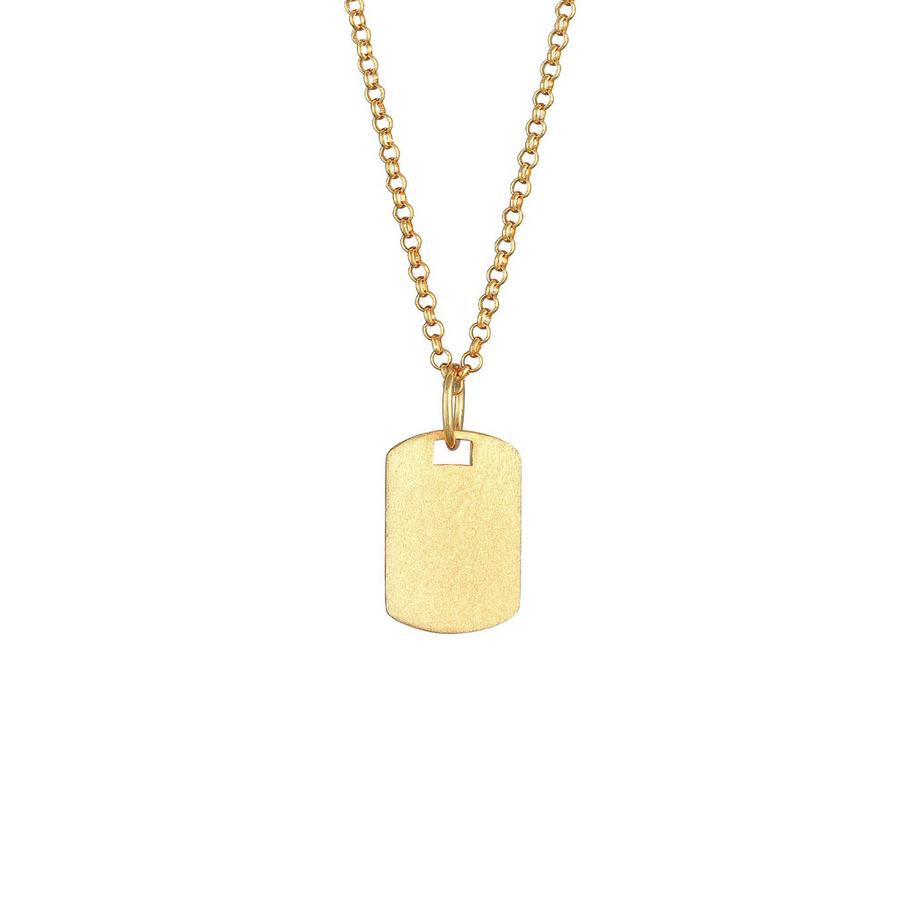 Halskette Marke Military Platte Brushed