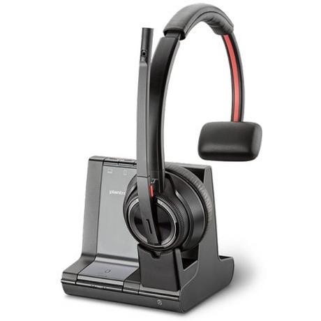 Poly  POLY W8210/A, UC Casque Sans fil Arceau Bureau/Centre d'appels Bluetooth Noir, Gris 