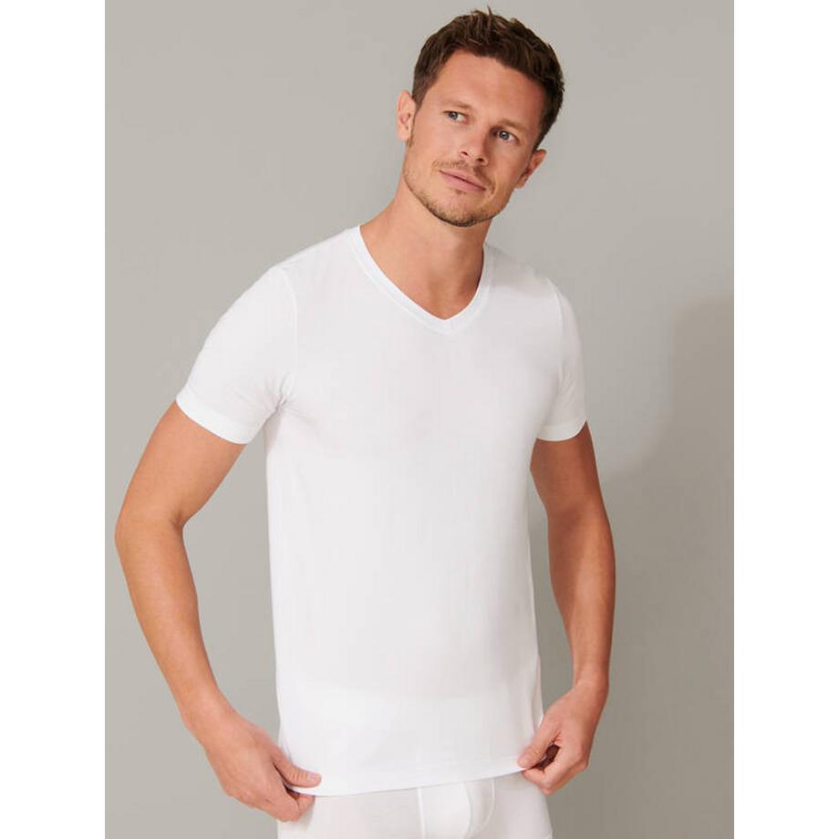 Schiesser Long Life Soft Modal T-Shirt Scollo a V  