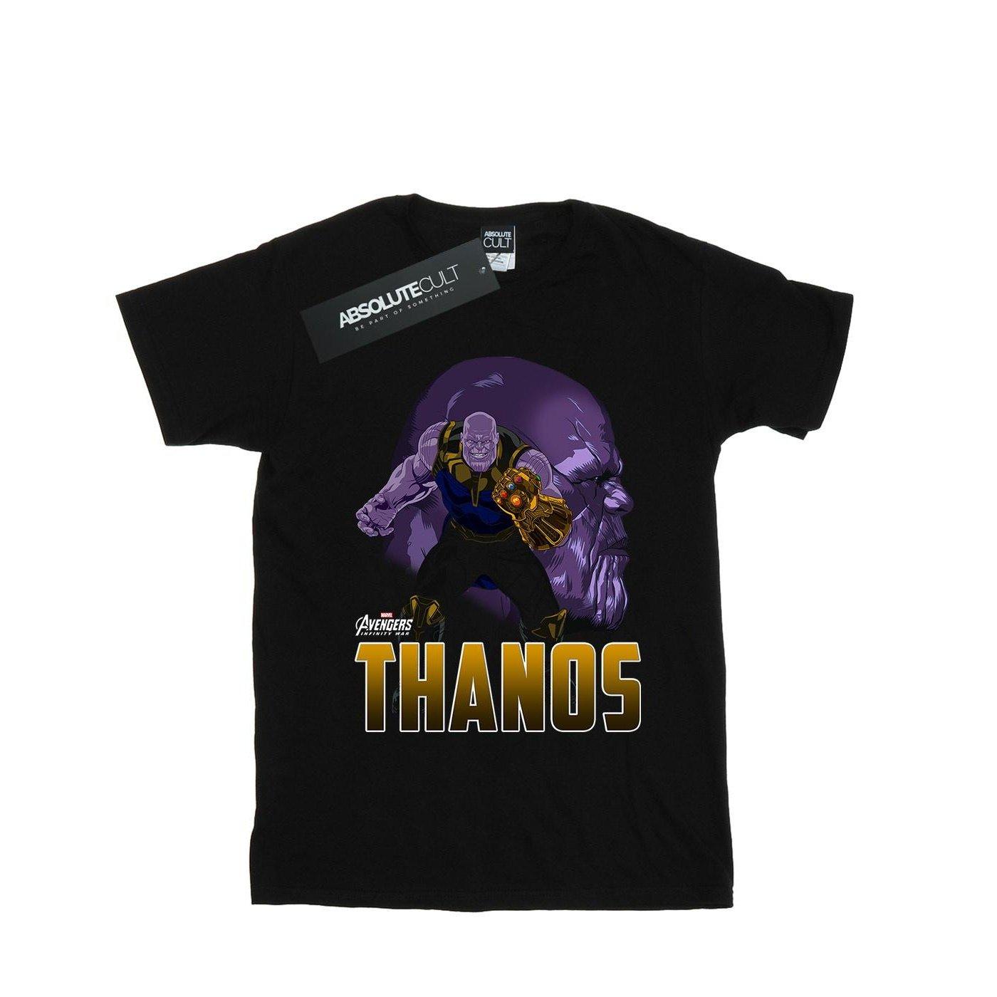 Image of Avengers Infinity War Thanos Character Tshirt Damen Schwarz M