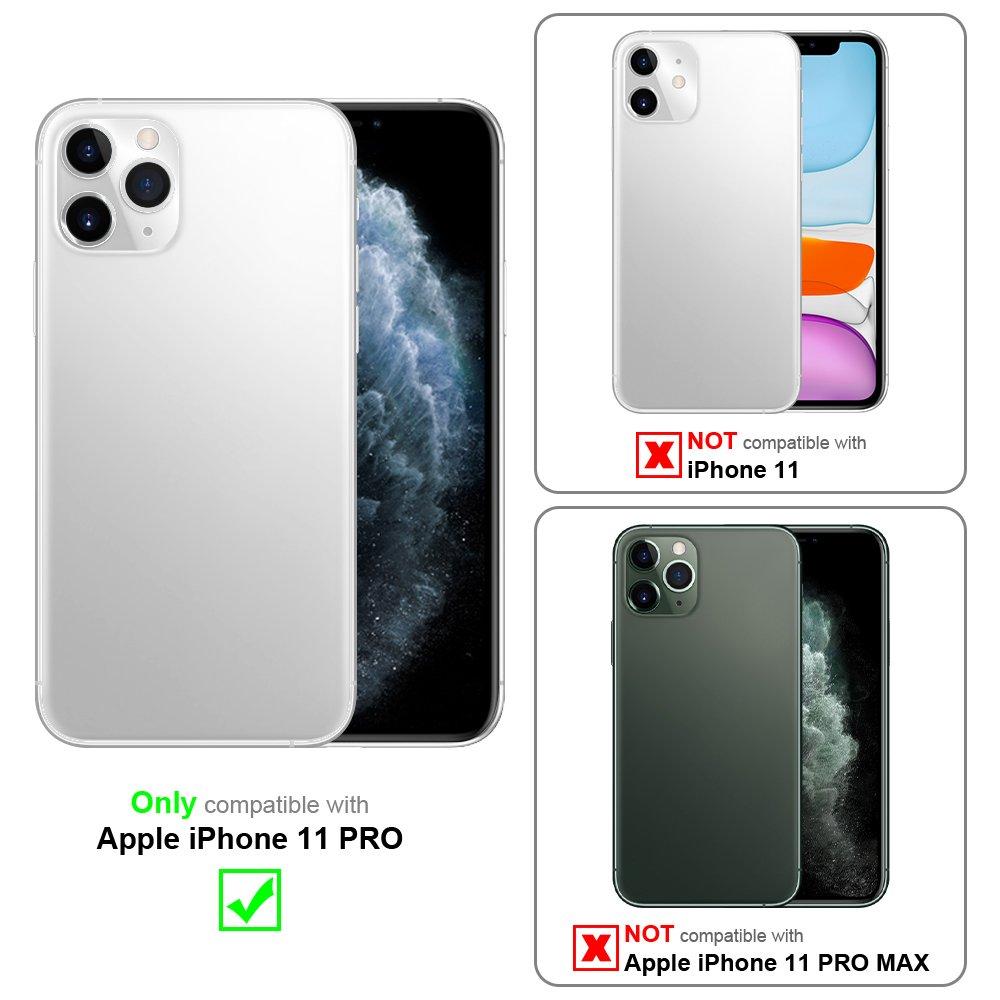 Cadorabo  Handy Kette für Apple iPhone 11 PRO Silikon mit Silbernen Ringen 