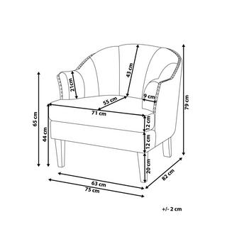 Beliani Sessel aus Polyester Retro ELVERUM  