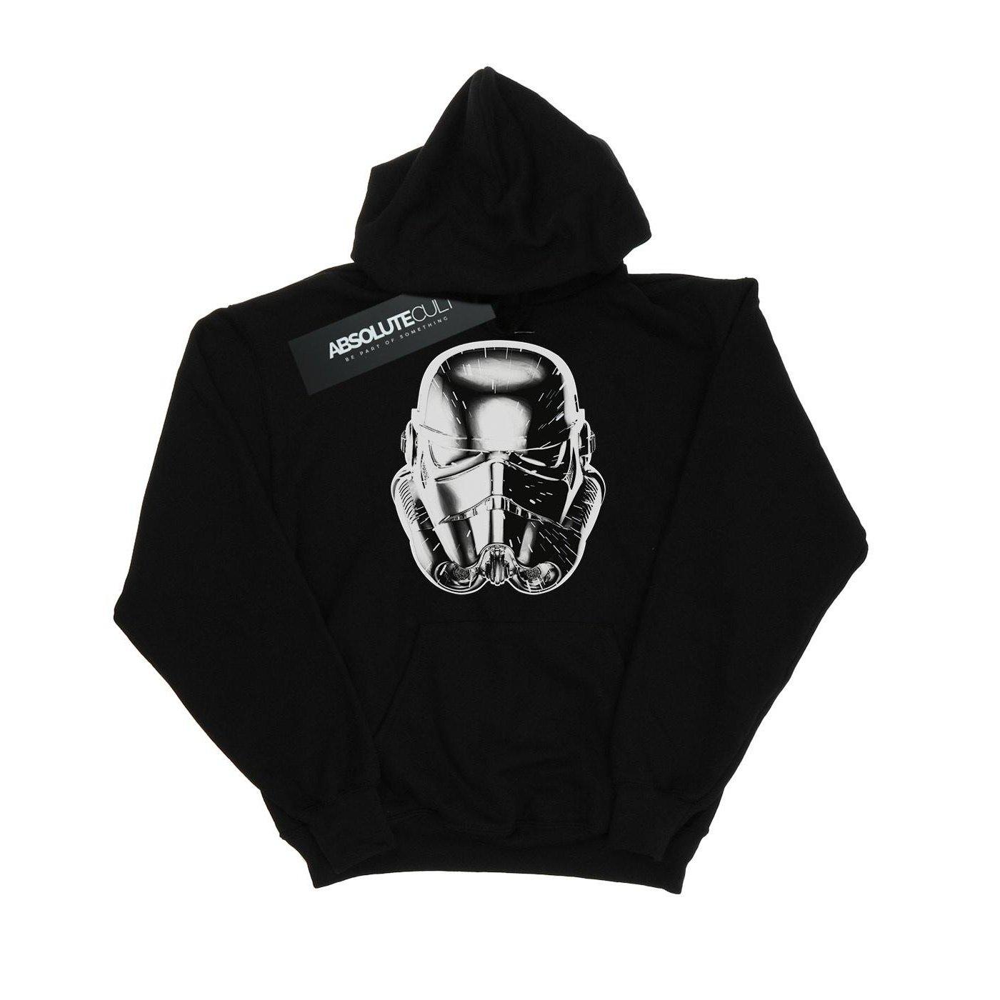 Image of Stormtrooper Warp Speed Helmet Kapuzenpullover Jungen Schwarz 140/146