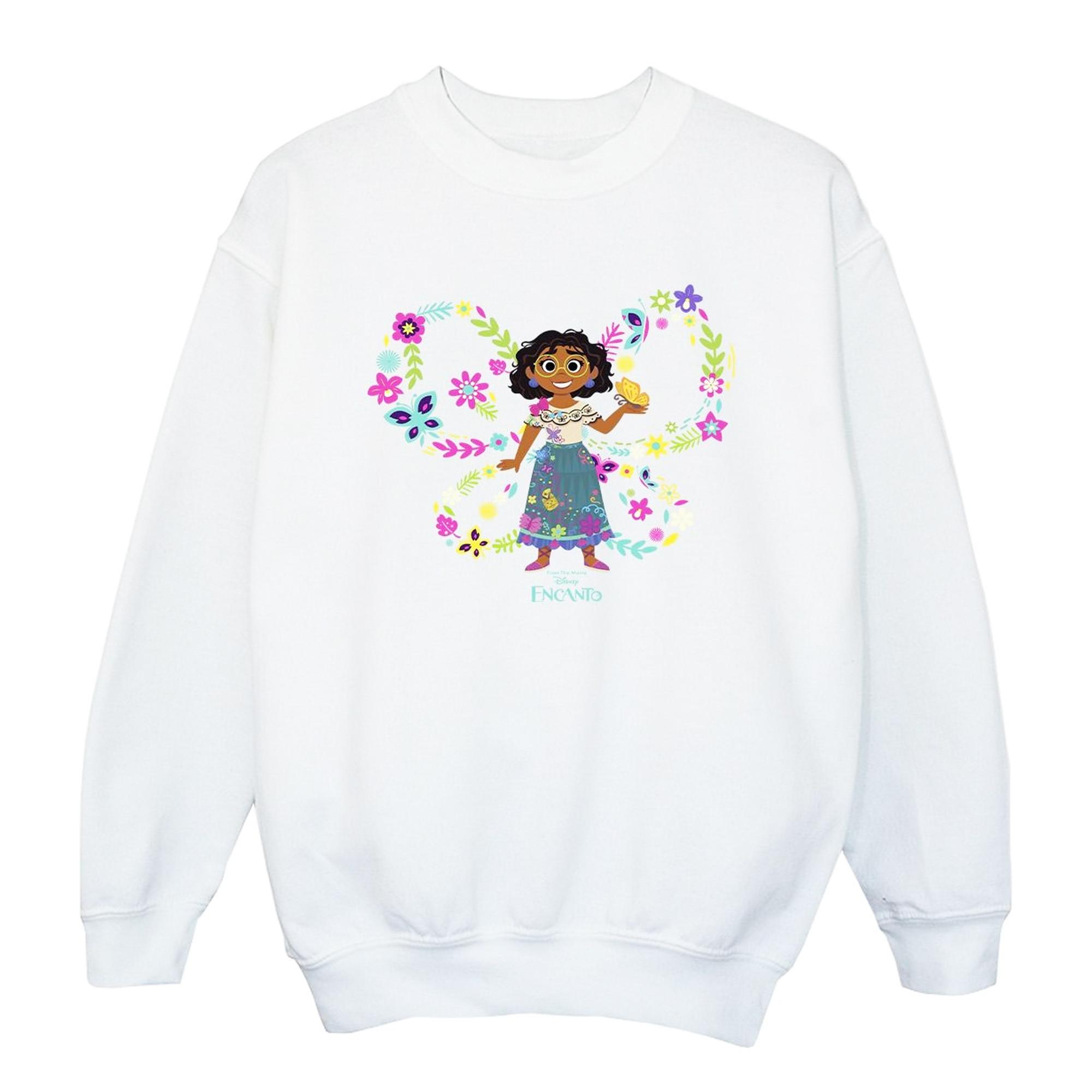 Image of Encanto Mirabel Butterfly Sweatshirt Unisex Weiss 140/146