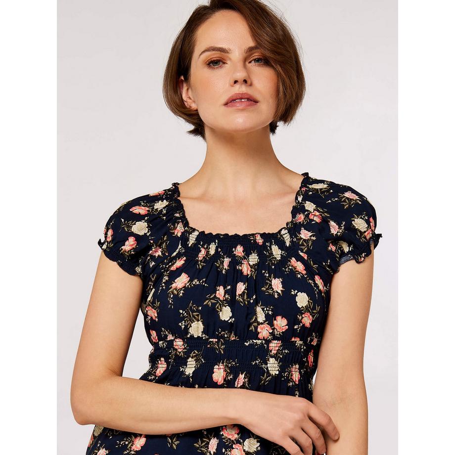 APRICOT Robe Midi Fleurie Vintage Milkmaid  