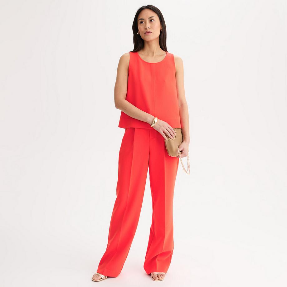 La Redoute Collections Pantalon loose taille haute  