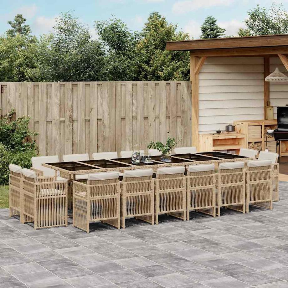 VidaXL set da pranzo da giardino Polirattan  
