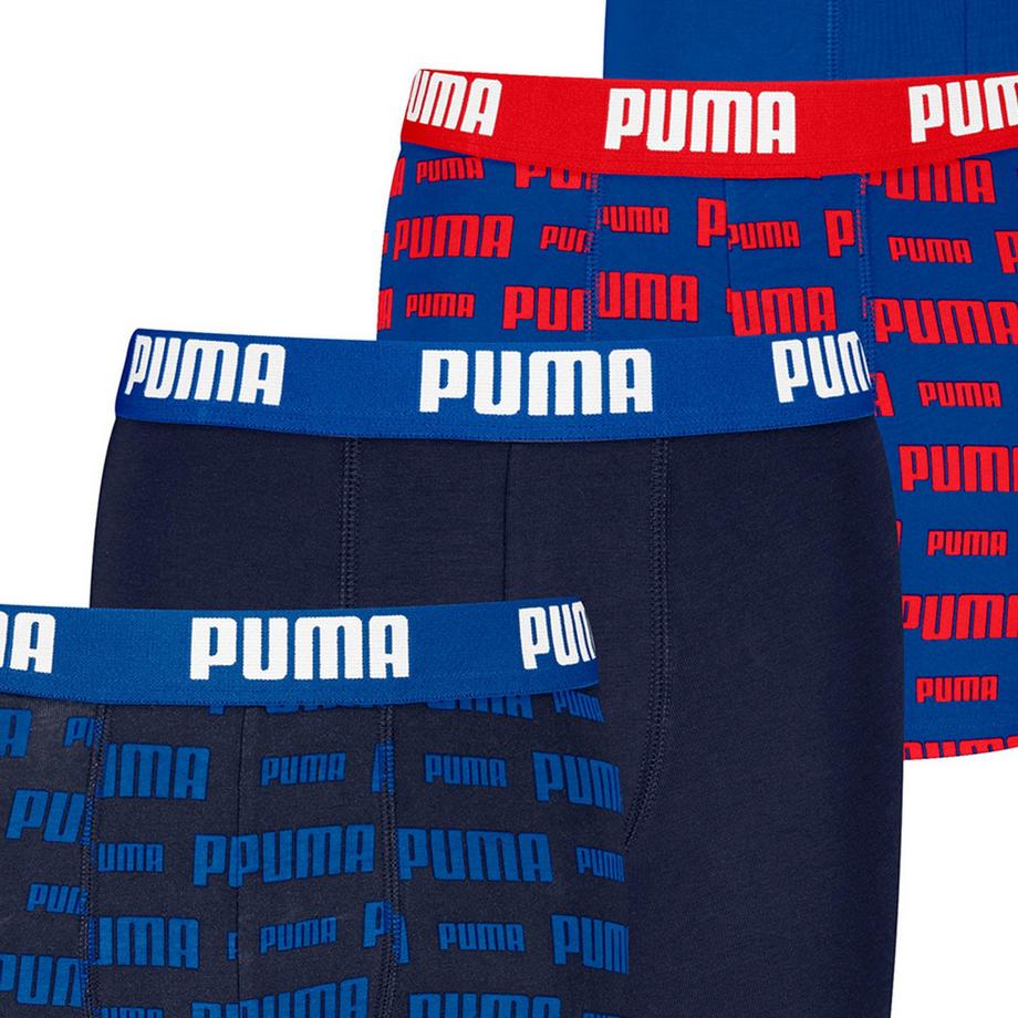 PUMA  Boxer Ragazzi Confezione da 6 Vestibilità confortevole-Everyday Logo Print Boxers ECOM 6P 