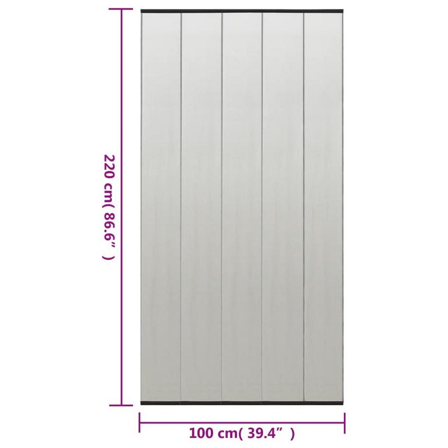 VidaXL  Moustiquaire de porte polyester 