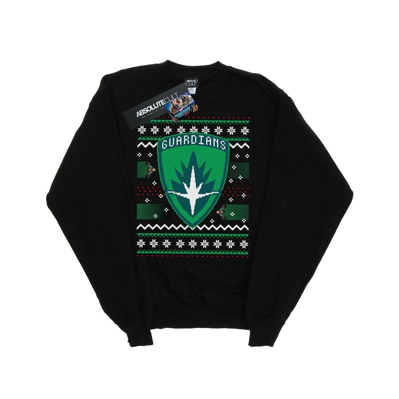 Image of Guardians Of The Galaxy Fair Isle Sweatshirt Unisex Schwarz 116