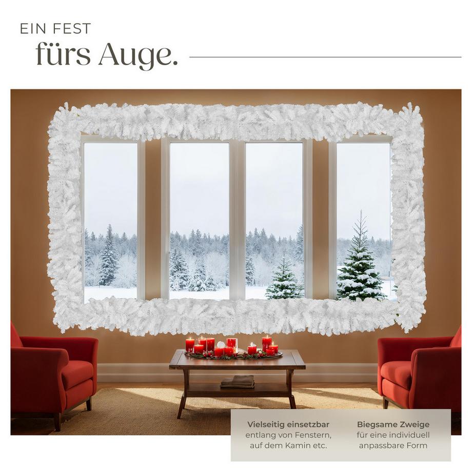 Tectake Guirlande de Noël  Aspect naturel  