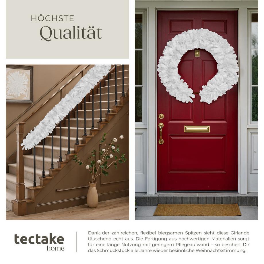 Tectake Guirlande de Noël  Aspect naturel  