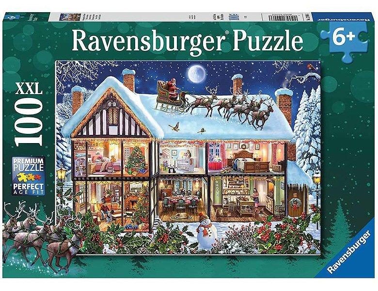 Ravensburger  Puzzle Weihnachten Zuhause (100XXL) 