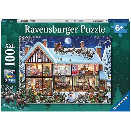 Ravensburger  Puzzle Weihnachten Zuhause (100XXL) 