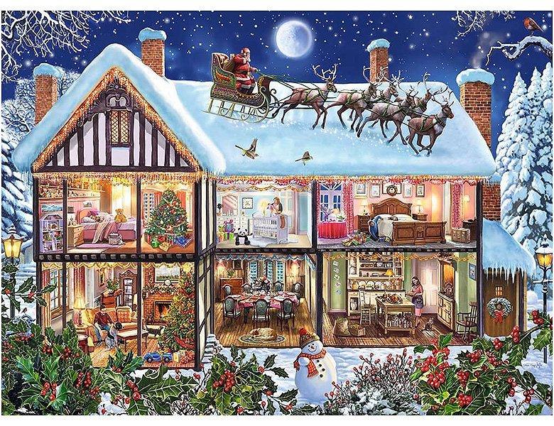 Ravensburger  Puzzle Weihnachten Zuhause (100XXL) 