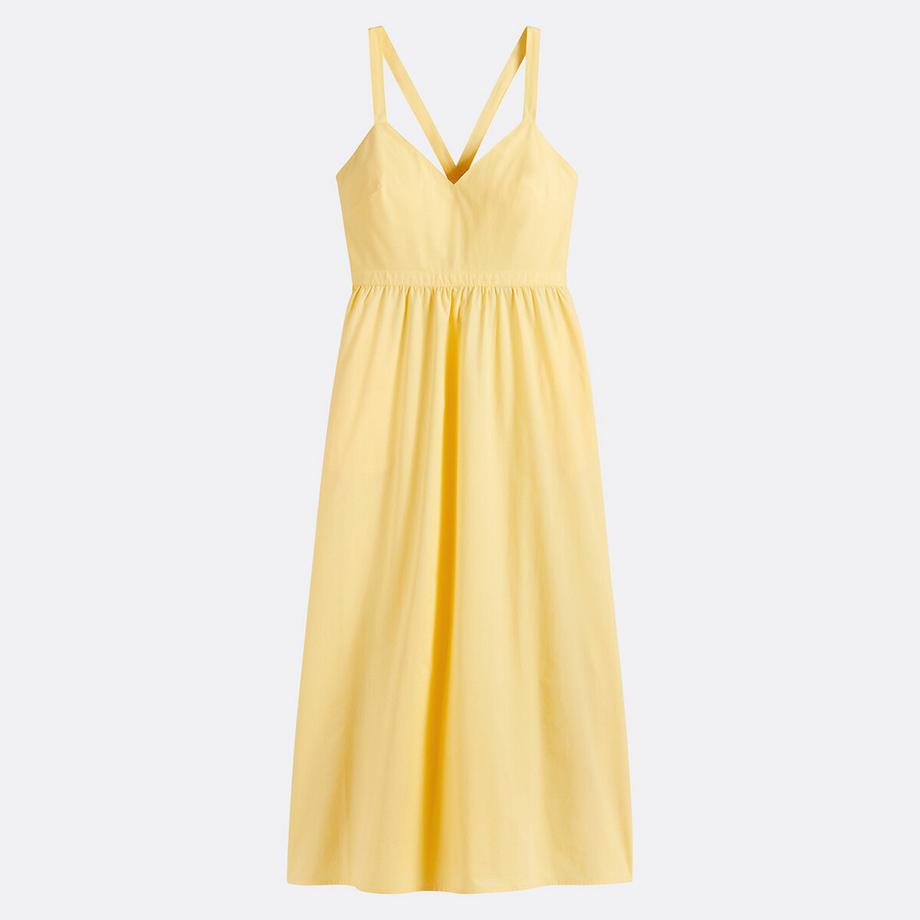 La Redoute Collections Abito Lungo Scollo a V con Spalline  
